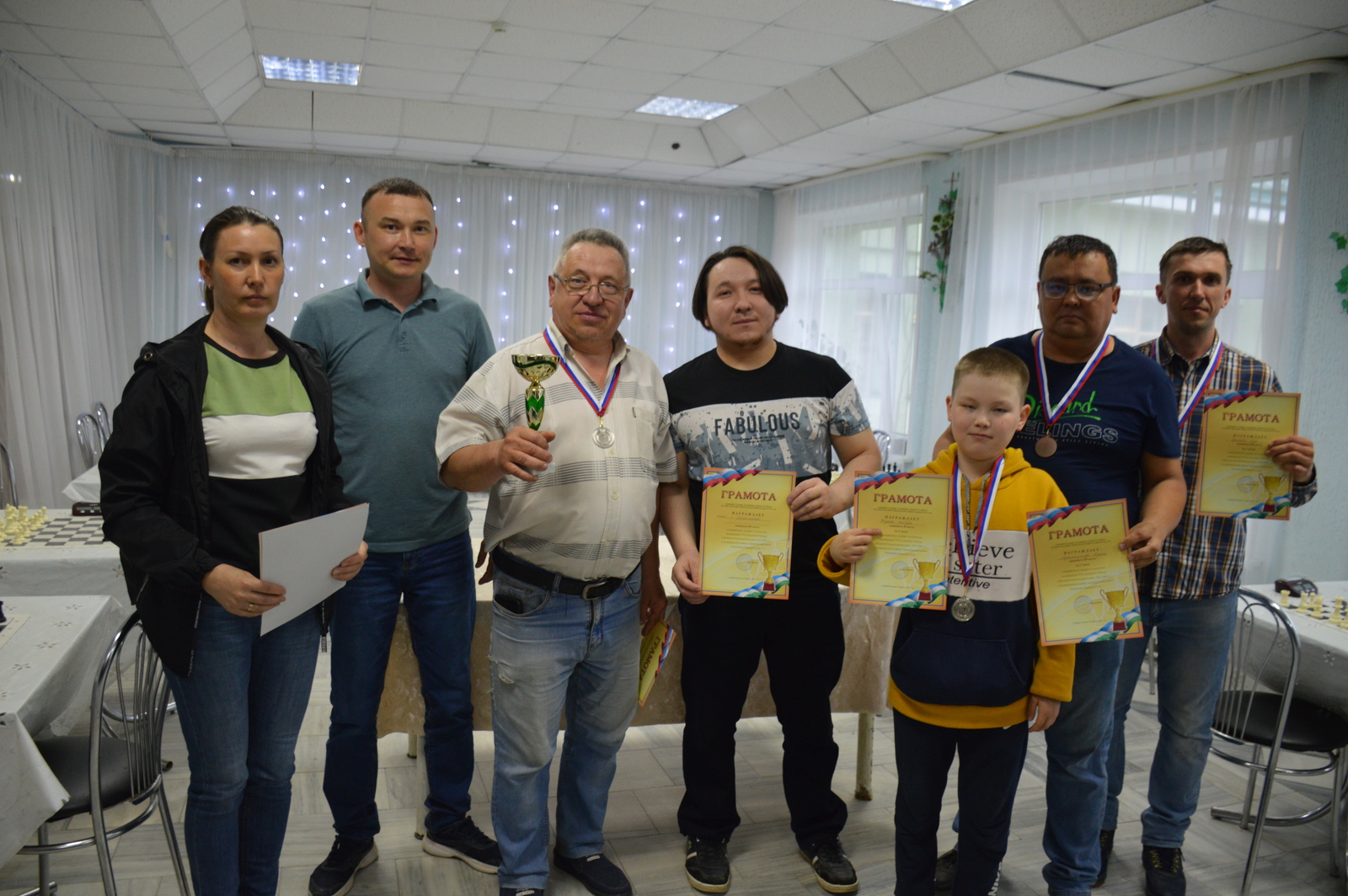 Межрайонный турнир по шахматам в Архангельском районе ко Дню Победы
